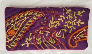 Jewel Toned Small Cosmetic Bag